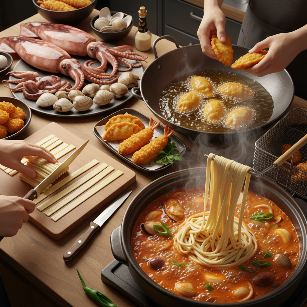 쭈낙해물칼국수